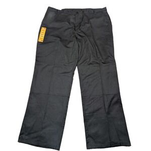 Dickies Pants Mens 44x32 Black Double Knee Relaxed Fit Straight-Leg FLEX Genuine